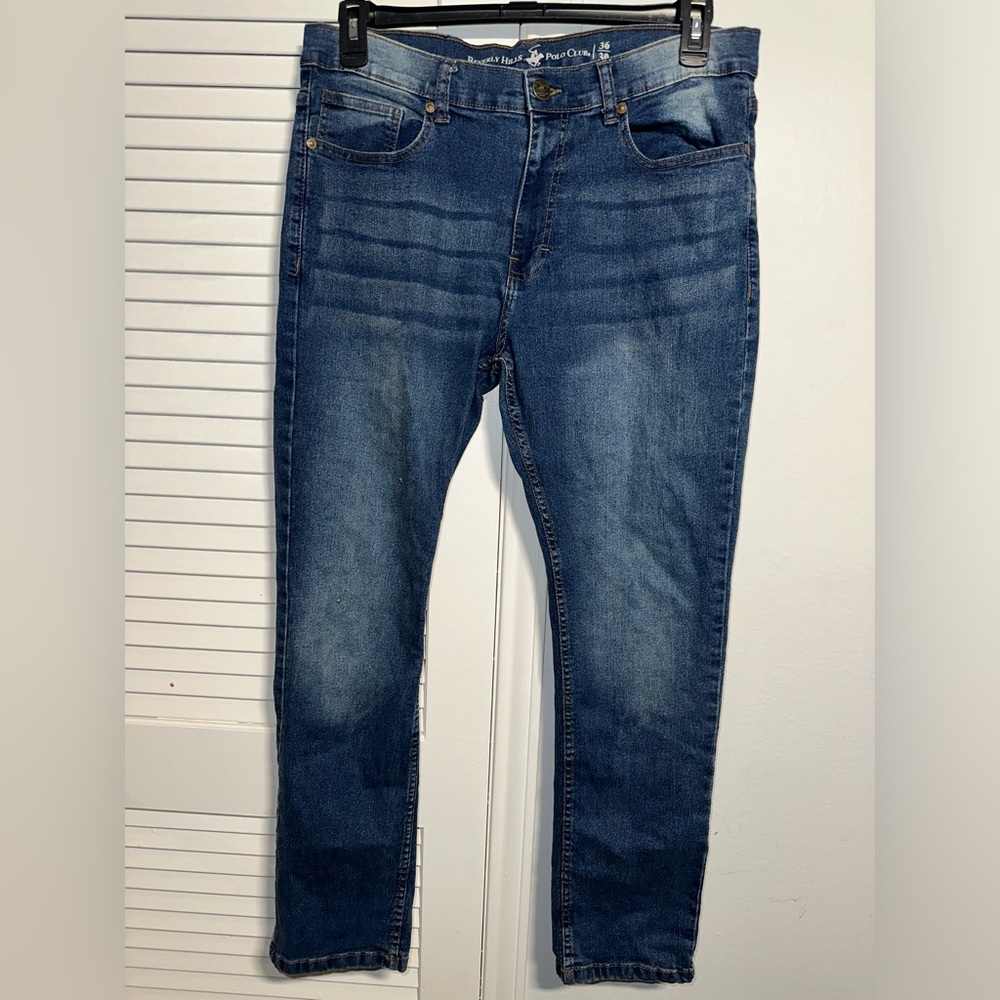 Beverly Hills Polo Club Denim Jeans Men's Size 36 X 30 Blue